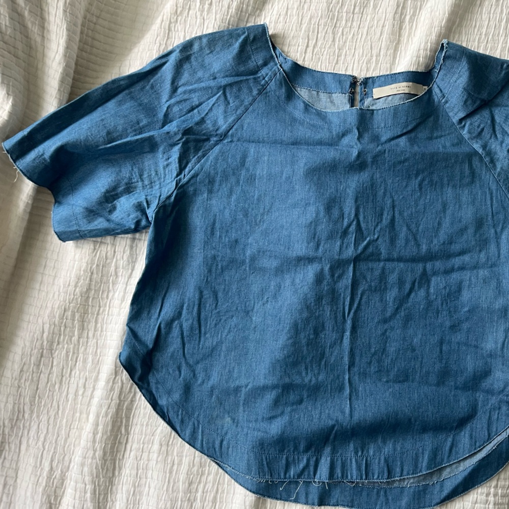 7115 by Szeki Denim Top